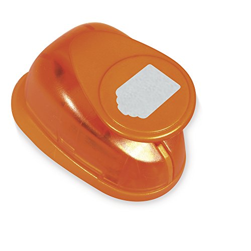 RAYHER Decorative Hole Punch Tag/Label 2,3x1,5 cm, 1 Inch, Ideal For Paper/Card Up To 200 g/m², Orange, 5,7x3,8cm- 2,5 Zoll - Thumbnail 2