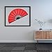 Maitys 2 Pcs Large Folding Fan Handheld Nylon Cloth Foldable Hand Fan Chinese Kung Fu Fan Festival Decoration for Party Favors(Red, Simple Pattern)