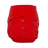 GroVia Cloth Diaper Shell - Hook Loop - Cherry