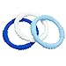 Teething Ring 3 Pack - mooi baby - Baby Teething Rings - BOY Baby Teether - 100% Silicone Infant Teether - No BPA - Non-Toxic - Soothing Gums - Teether Bracelet - Sensory Rings - Baby Teether Rings
