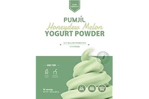 Pumjil Ice Cream Mix, Probiotic Soft Serve Ice Cream Mix, Ideal for Frozen Yogurt and Smoothies, 55 Servings Per Box Soft Serve Mix,163 Ounce eatable portion(Honeydew)