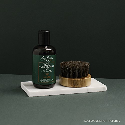 Shea Moisture Mens Beard Conditioning Oil, All Natural ingredients, Made With Maracuja & Shea Oils, Soften and Condition while Restoring moisture to full beard, 3.2 Ounce