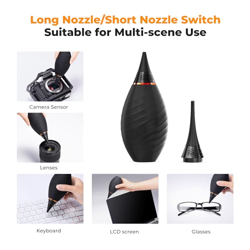 K&F CONCEPT 10 in 1 Cleaning Kit (Cleaning Cloth + Microfibre Cloth + Photo Bulb) for SLR Camera Lens..