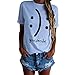 BLACKMYTH Women's T-Shirts Cotton Funny Grahpic Design Casual Short Sleeve Top Tees White Small