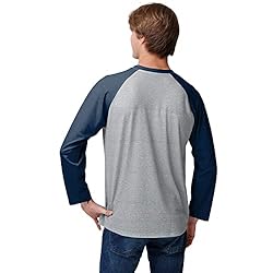 FOCO Men's NFL Team Raglan T-Shirt, Gray Big