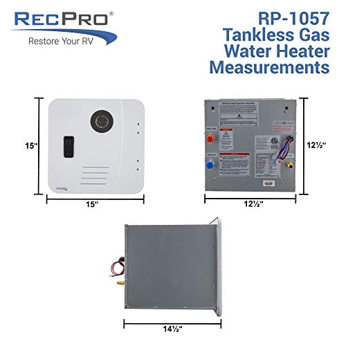 RecPro RV Tankless Water Heater On Demand Hot Water Heater Gas