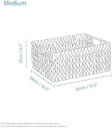Wickerfield Woven Water Hyacinth Organiser Baskets Medium with Handles view 2