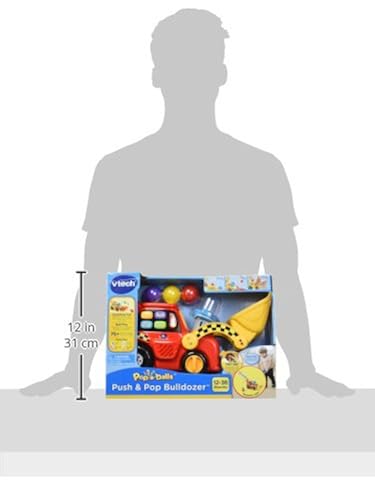 VTech Pop-a-Balls Push and Pop Bulldozer, Red in Oman Whizz Push