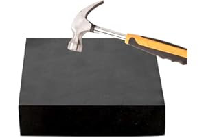 CHENTEC Rubber Bench Block Jeweler's Rubber Bench Block Rubber Stamping Block 4"x4" (10CM x 10CM)