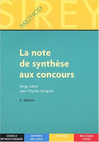 La  note de synthèse aux concours