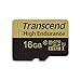 Transcend Information 16GB High Endurance microSD Card with Adapter (TS16GUSDHC10V),Black