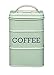 Living Nostalgia KitchenCraft LNTEAGRN Metal Tea Caddy, 11 x 17 cm (4