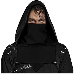 L'VOW Ninja Hooded Cape Hat Rogue Cowl Hood Scarf