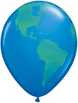 Planet Erde 11 Luftballons Qualatex 25 Amazon De Spielzeug