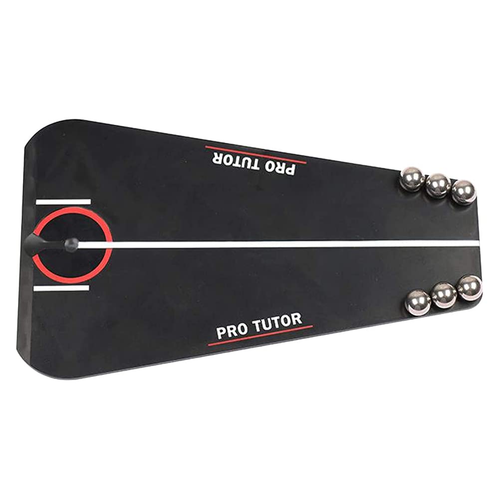 ANCLLO Sturdy Durable Golf Putting Practicing Device, Golf Putting Trainer, for Alignment Training Aid Indoor Outdoor 13x6.5x22cm