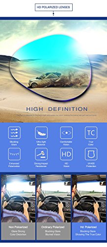 PUKCLAR Polarized Sports Sunglasses for Men and Women - Lightweight TR90 Frame, UV400 Protection, Ideal for Driving, Running, Cycling & Golf