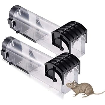 Vavilente 2 Pack Humane Mouse Trap,Mouse Traps Humane Catch and Release,Reusable Mouse Traps