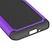 Grand Prime Case, LK [Shock Absorption] Hybrid Dual Layer Armor Defender Protective Case Cover for Samsung Galaxy Grand Prime (Purple)