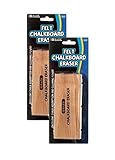 2 Pk, BAZIC Felt Chalkboard Eraser