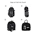 Durable Lightweight Packable Daypack Water Resistant Travel Backpack/Foldable & Hiking Black Backpack