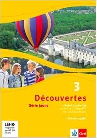Decouvertes Serie Jaune Band 3 Ab Klasse 6 Lehrerausgabe Zum Cahier D Activites Mit Mp3 Cd Video Dvd Und Ubungssoftware Band 3 978 3 12 622037 8 Amazon De Bucher