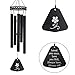 sinfinate Wind Chimes for Outside ,30 Inches Memorial Wind Chimes for Loss of a Loved One Soothing Melody to Remember People Beloved, Great as a Gift or for Outdoor Decoration, Garden, Yard (Black)