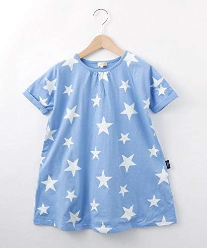 Amazon ハッシュアッシュ Hushush 90 150cm アソートプリントワンピ 15 150cm ライトブルー 191 ワンピース チュニック 通販