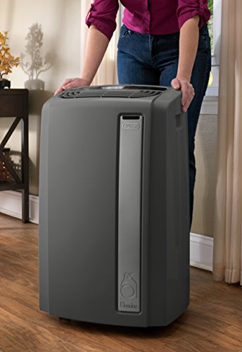 DeLonghi PACAN135EWS 3-in-1 Portable Air Conditioner, Dehumidifier & Fan + Arctic Cool Quiet Mode, Remote Control & Wheels, 550 sq. ft, Large Room, Light Gray - Thumbnail 5