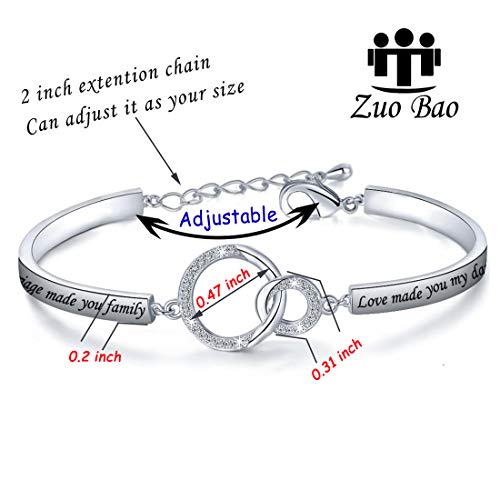 Zuo Bao Daughter in Law Gift Blended Marriage Made You Family Love Made You My Daughter Bracelet Ste - //medicalbooks.filipinodoctors.org