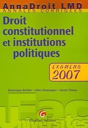 Droit constitutionnel et institutions politiques