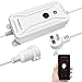 RUNACC Outdoor Dimmer for LED String Lights Dimming Controller with Alexa Voice control, APP Remote Control, Timer and Memory, US Plug White