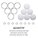 Stamping Blank Tags Set 100 Pieces 1 Inch Round with Hole Aluminum 0.06 Inch Thickness Blanks Tags, 100 Pieces 1 Inch Round Metal Key Chain Rings and 100 Pieces 0.3 Inch Split Rings