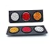 TKD 3 in 1 (Amber,Red,White) LED Truck/Trailer Tail Lights with Iron Bracket Base – Waterproof DC10-30V 48-LED Tail Light Bar for Turn/Signal/Running Lamps Fits Any Truck/RV/Camper/Trailer etc(2 PCS)thumb 2