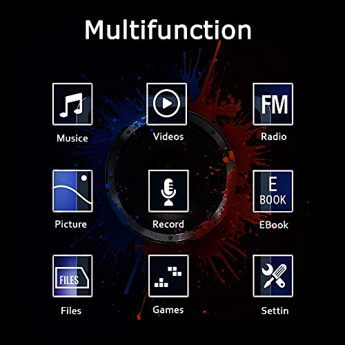MP3 Player, Dyzeryk Music Player with 16GB Micro SD Card, Ultra Slim Music Player with Buildin