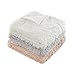 Comfort Spaces Shaggy Long Fur Light-Weight Blanekt with Pillow Cover, Ultra Soft and Warm Throws for Couch, Bed, 50
