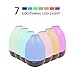 COSSCCI Electric Aroma Diffuser 300ML Essential oil Ultrasonic Aromatherapy Humidifier Auto-off, Mist Humidifier, 7 Color LED lights and Timer Settings, Whisper-Quiet (White)