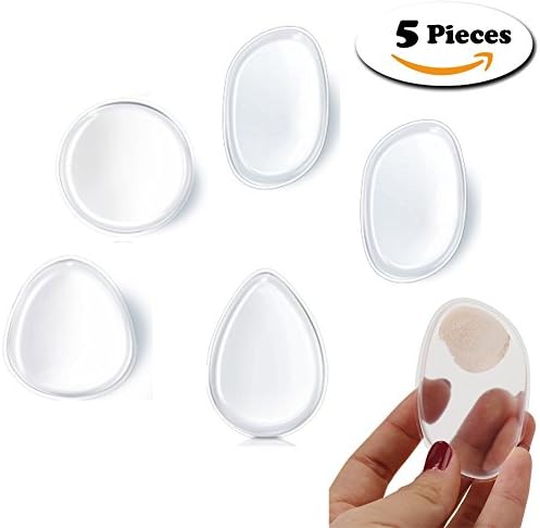Canyoze 5 Piece Silicone Makeup Sponge Makeup Blender Beauty Blender Puff For Foundation BB Cream, 4 Shapes