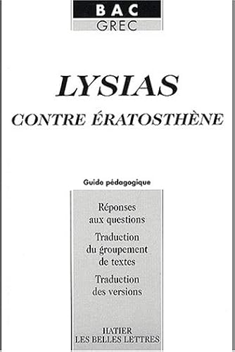 Download Contre Eratosthène : Lysias (Guide pédagogique) PDF