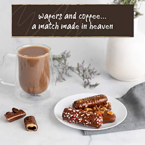 Granny Bella’s Gourmet Chocolate Dipped Wafers 15 Cookies Filled with