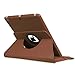 Fintie New iPad 9.7 inch 2017 / iPad Air Case - 360 Degree Rotating Stand Cover with Auto Sleep Wake for Apple New iPad 9.7 inch 2017 Tablet / iPad Air 2013 Model, Brown