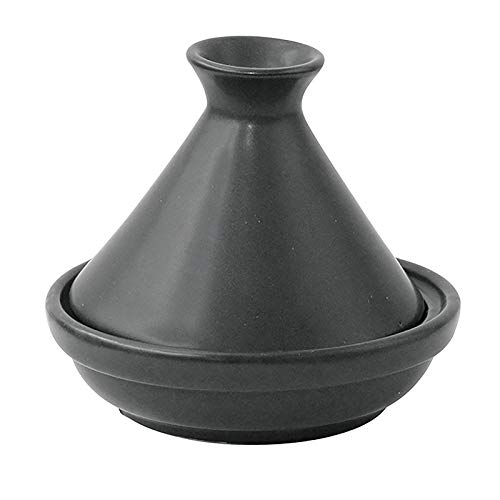 Black Mini Tajine (Case of 4), PacknWood Small Porcelain Tajine for