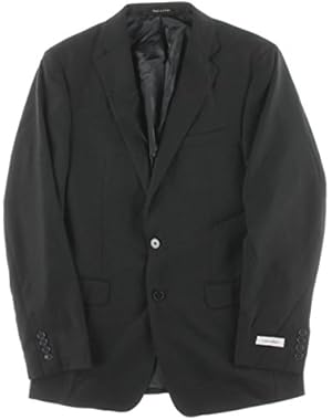 Calvin Klein Mens Cotton Long Sleeves Two-Button Blazer