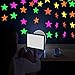 Iceyyyy 78ft Black Light Neon Star, Circle Dots Paper Garland Banner Hanging Decorations, Glow-in-The-Dark with UV Reactive UV Light for Birthdays Party Wedding Decorations (6 Pack)