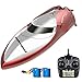 SkyCo Rc Boat 2.4GHz High Speed Remote Control Electric RC Racing Boats Toy for Kids Men Girls Adults Pool Lake Outdoor Use Bonus Extra Battery