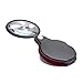 YiFeng 8X Mini Pocket Folding Magnifier 2” Diameter Glass Lens (Black)