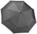 Crown Coast Pewter Grey with Sky Travel Umbrella - 60 MPH Windproof Lightweight for Men Women and Kids, Compact Travel Umbrellas in Multiple Colors