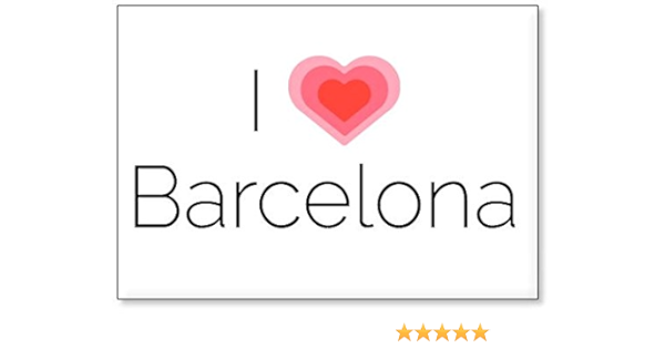 Mundus Souvenirs - Amo Barcelona, Imán para Nevera (diseño 1)