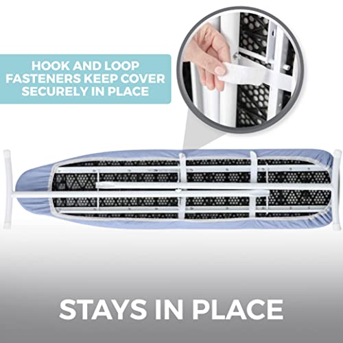 HOME GENIE Ironing Board Cover, Silicone Coating, Full Size Scorch