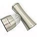 Kitchen Gadgets Pepper Grinder Premium Stainless Steel Salt Grinder and Pepper Grinder- Stainless Steel Pepper Mill and Salt Mill Adjustable Coarseness- Salt and Pepper Shakers Manual (Set of one).