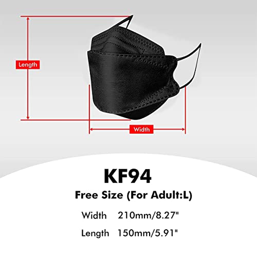 hekarim 50 PCS KF94 Face_KF94_Mask, 4Ply Filtеr KF94 Màsk BEF>94 FDẴ